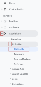 Measuring the performance of your blog post with Google Analytics | Finding The All Channels Report